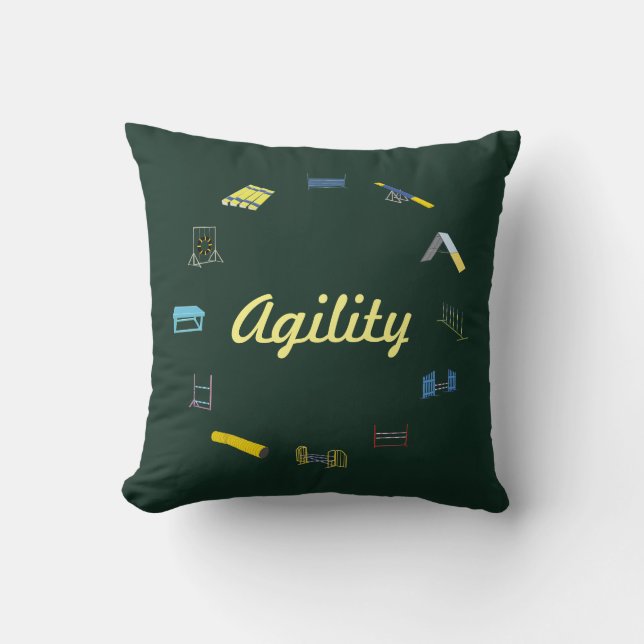 Agility-Kreis Kissen (Vorderseite)