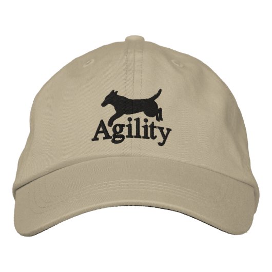 Agility Labrador Retriever bestickter Hut (Vorderseite)
