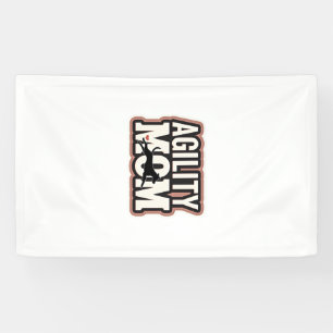 Agility-Mama Vintage-Hunde-Agility-Silhouette Typo Banner