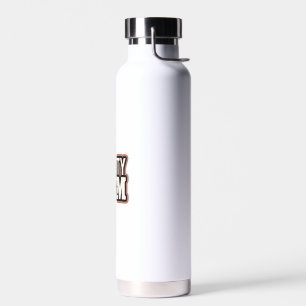 Agility-Mama Vintage-Hunde-Agility-Silhouette Typo Trinkflasche