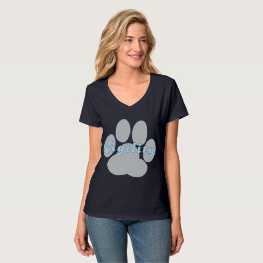 Agility Paw T-Shirt (Vorderseite Vollansicht)
