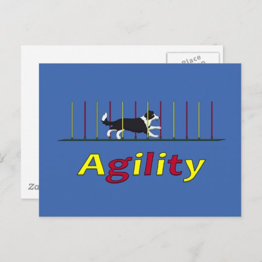 Agility Postkarte (Vorne/Hinten)