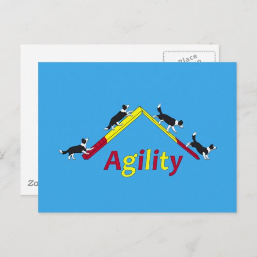 Agility Postkarte (Vorne/Hinten)
