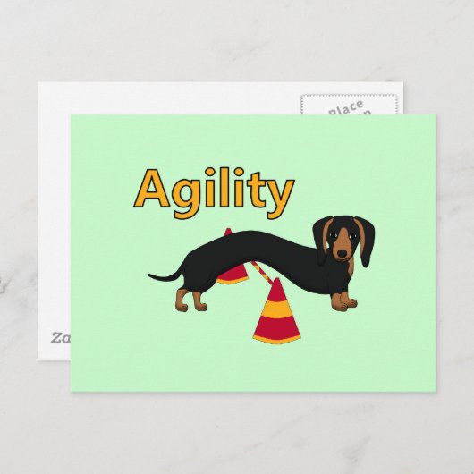 Agility Postkarte (Vorne/Hinten)