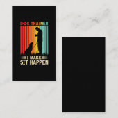 Agility-Schulung Frauen Dog Trainer Visitenkarte (Vorne/Hinten)