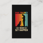 Agility-Schulung Frauen Dog Trainer Visitenkarte (Vorderseite)