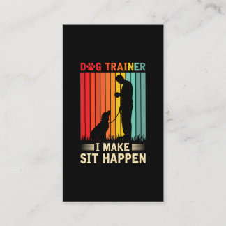 Agility-Schulung Frauen Dog Trainer Visitenkarte
