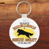 Agility Sheltie Secret Schlüsselanhänger (Vorderseite)
