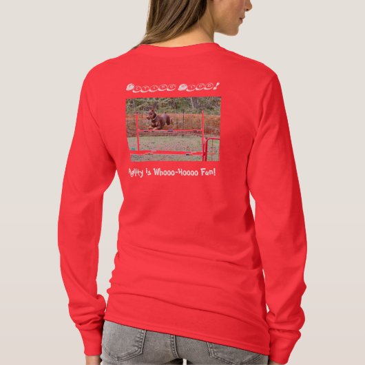 Agility-Shirt mit Dobermann T-Shirt (Rückseite)