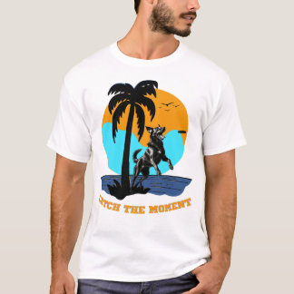 Agility Sommer Stimmung: Retro Sonnenuntergang Spr T-Shirt