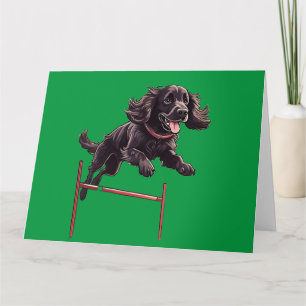 Agility Spaniel Faltkarte Karte