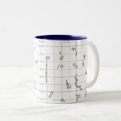 Agility Themed Course Map Mug Zweifarbige Tasse (VorderseiteRechts)