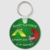 Agility themed Keychain Schlüsselanhänger (Vorderseite)