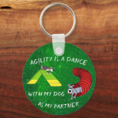 Agility themed Keychain Schlüsselanhänger (Rückseite)