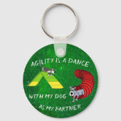 Agility themed Keychain Schlüsselanhänger (Rückseite)