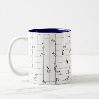 Agility-Themen-Kursplan-Tasse Zweifarbige Tasse