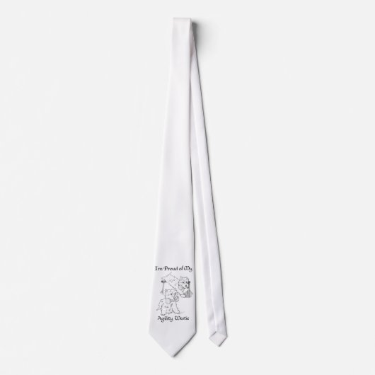 Agility Westie Krawatte (Vorderseite)