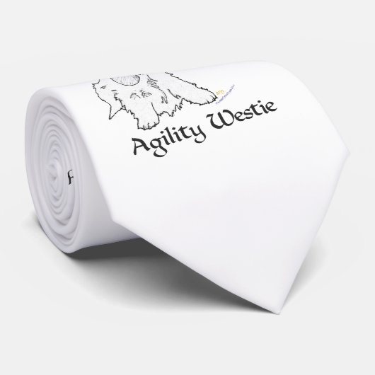 Agility Westie Krawatte (Gerollt)
