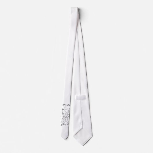 Agility Westie Krawatte (Rückseite)