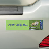 AgilityCorgis fliegen Autoaufkleber (Auf Auto)