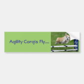 AgilityCorgis fliegen Autoaufkleber (Vorne)