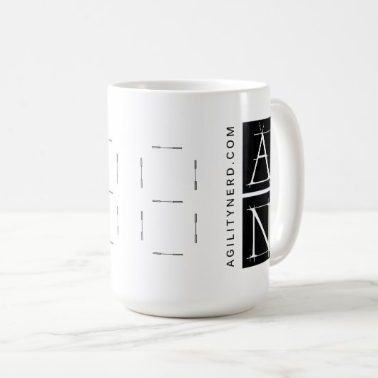 AgilityNerd "doppelter Kasten-" Tasse (VorderseiteRechts)