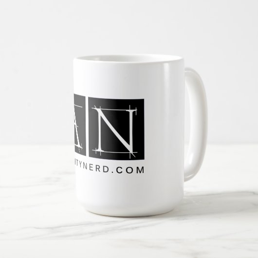 AgilityNerd große Logo-Tasse Kaffeetasse (VorderseiteRechts)