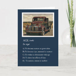 Aging - I'll Make it up as I Go - Birthday Card Karte