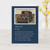 Aging - I'll Make it up as I Go - Birthday Card Karte (Gelbe Blume)