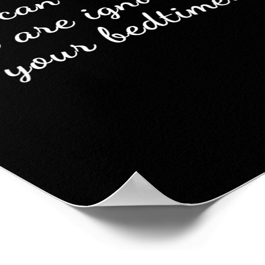 Aging Sarcastic Pensioner Quote Grandma Funny Slee Poster (Ecke)