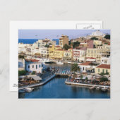 Agios Nikolaos Kreta, Griechenland Postkarte (Vorne/Hinten)