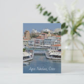 Agios Nikolaos Postcard Kreta Postkarte (Stehend Vorderseite)