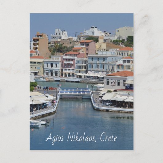 Agios Nikolaos Postcard Kreta Postkarte (Vorderseite)