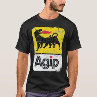 AGIP Lubricants Logo 1968 - 1998 Verzerrte Version T-Shirt