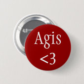 Agis Spartan King Abzeichen Button (Vorne & Hinten)