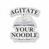 Agitate Your Noodle Aufkleber (Vorderseite)