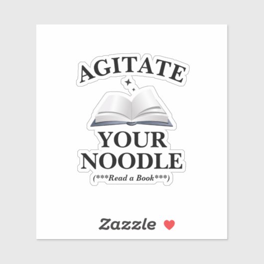 Agitate Your Noodle Aufkleber (Blatt)
