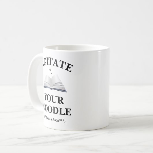 Agitate Your Noodle Kaffeetasse (Vorderseite Links)