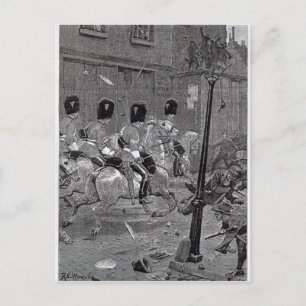 Agitation der irischen Landesliga Postkarte