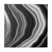 Agitierschild aus schwarzem und weißem Marmor Fliese (Vorderseite)