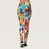 Agkistrodon Contortrix Mosaic Colorful Personal Leggings (Rückseite)