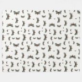 Aglaope infausta - Almond-Tree Leaf Skeletonizer Fleecedecke (Vorderseite (Horizontal))