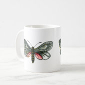 Aglaope infausta - Almond-Tree Leaf Skeletonizer Kaffeetasse (Vorderseite Links)