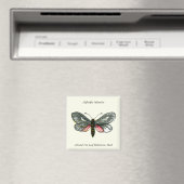 Aglaope infausta - Almond-Tree Leaf Skeletonizer Magnet (In Situ (Geschirrspüler))