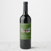 Aglaope infausta - Almond-Tree Leaf Skeletonizer W Weinetikett (Vorderseite)