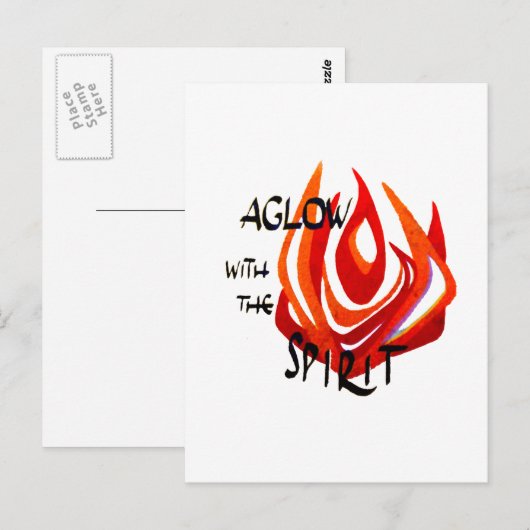 Aglow mit dem Geist Postkarte (Vorne/Hinten)