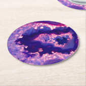 aglytisch lila elegant runder pappuntersetzer (Angewinkelt)