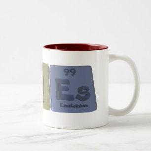 Agnes als silberner StickstoffEinsteinium Zweifarbige Tasse