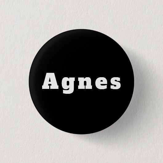 Agnes Button (Vorderseite)