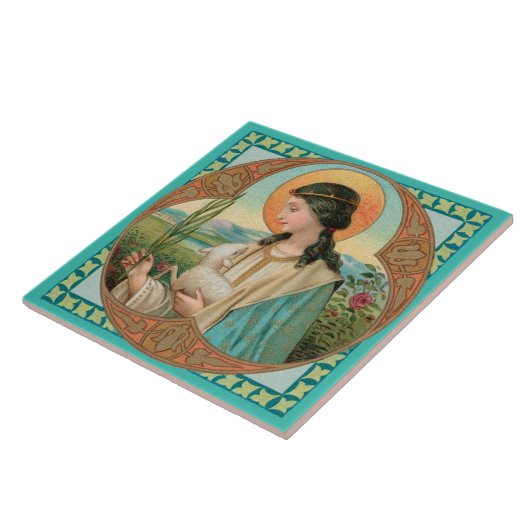 Agnes of Rome (BK 006) Fliese (Seite)